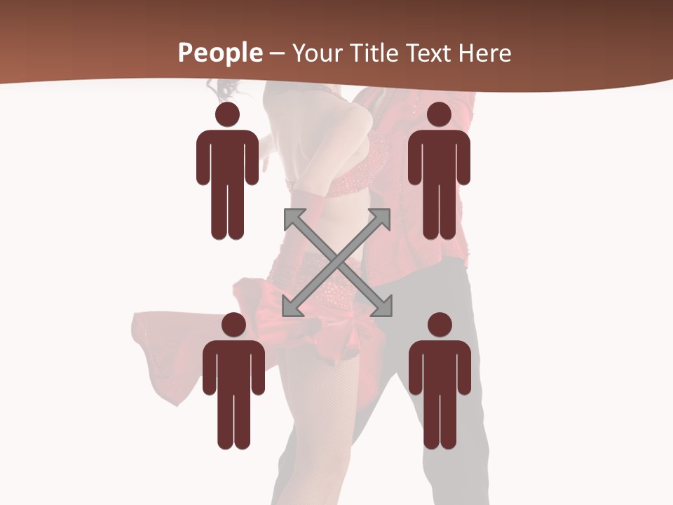 Suit Red Disco PowerPoint Template