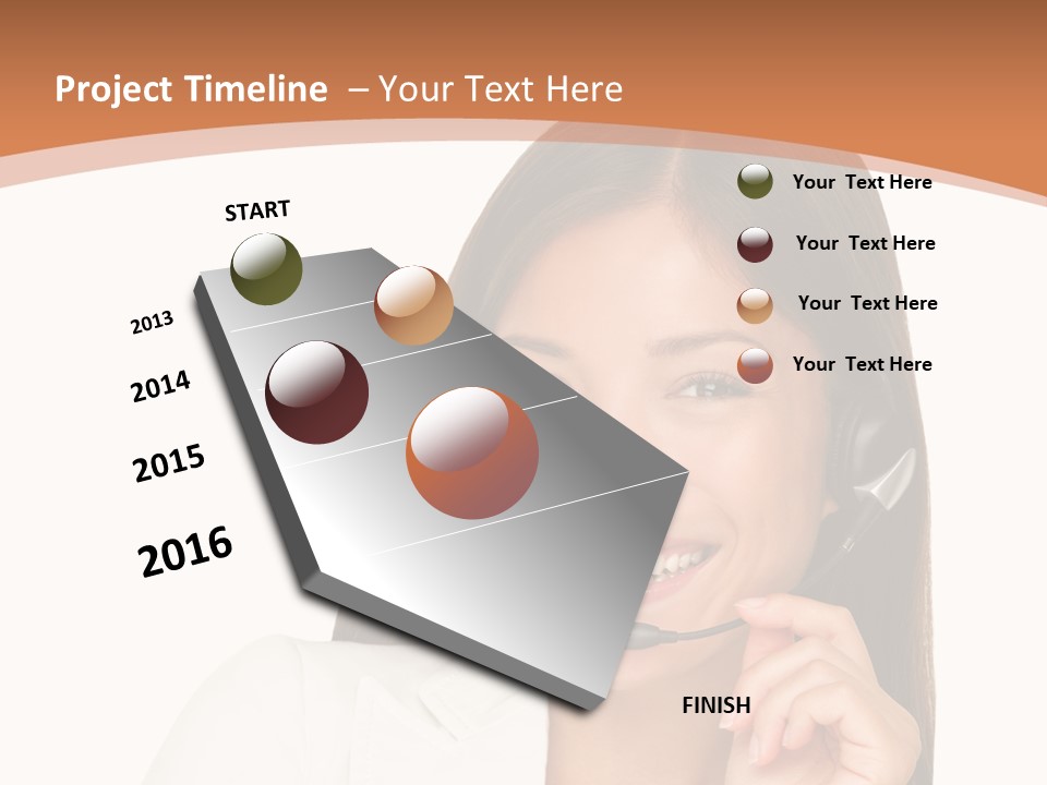 Business Isolated Working PowerPoint Template