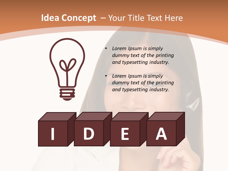 Business Isolated Working PowerPoint Template