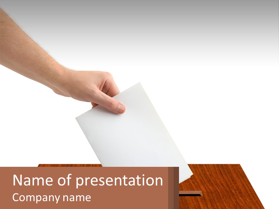 Plebiscite Box Business PowerPoint Template