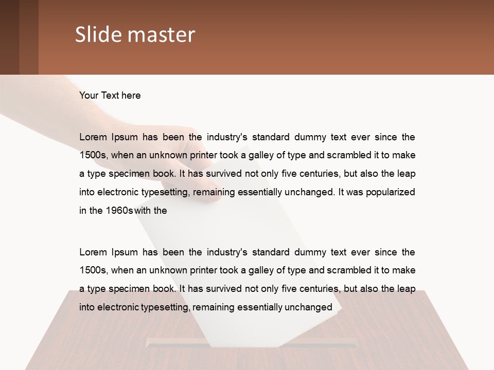 Plebiscite Box Business PowerPoint Template