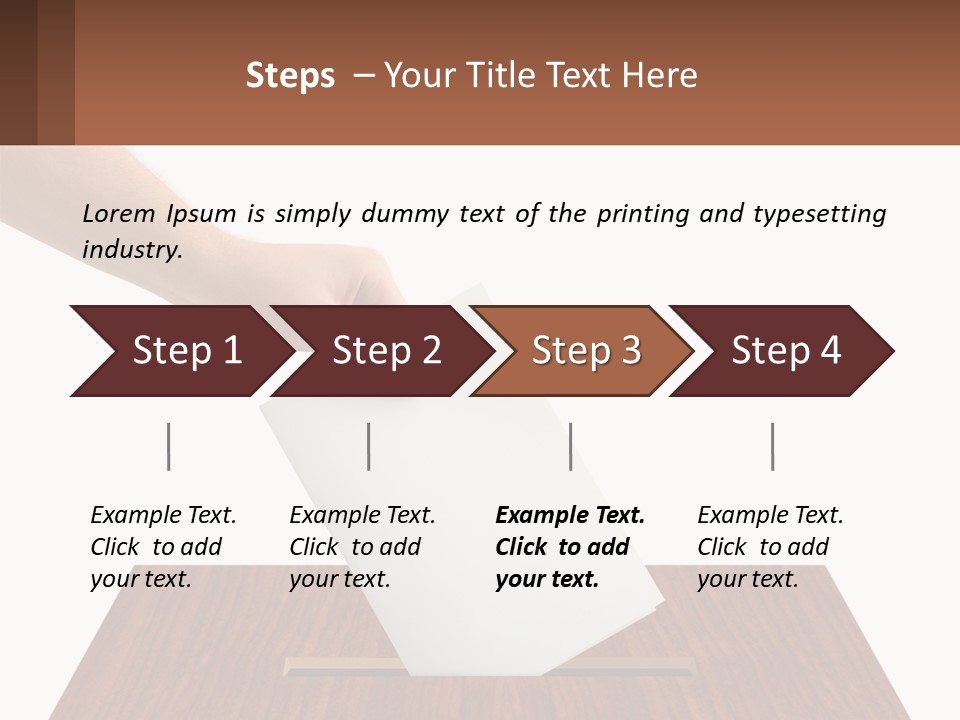 Plebiscite Box Business PowerPoint Template