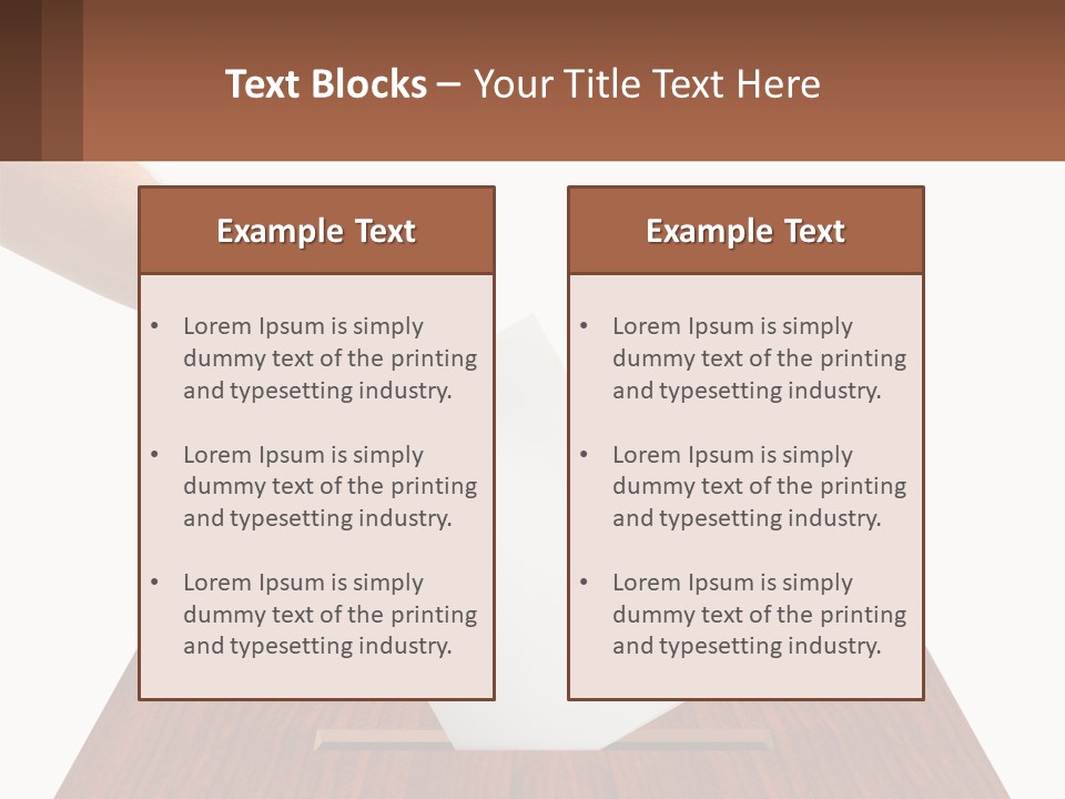 Plebiscite Box Business PowerPoint Template