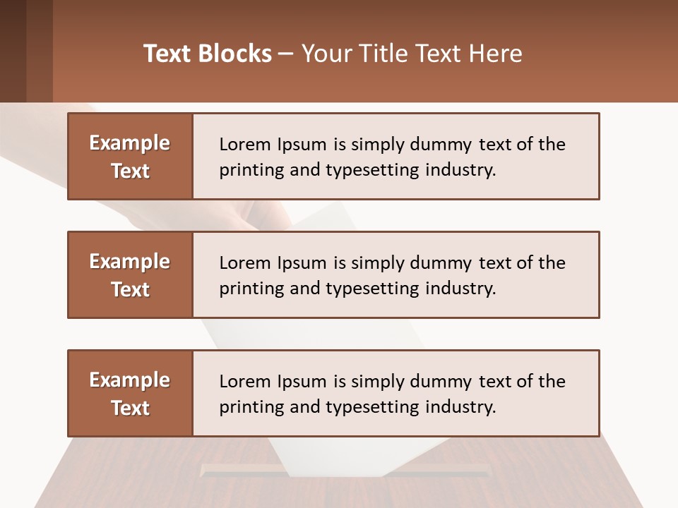 Plebiscite Box Business PowerPoint Template