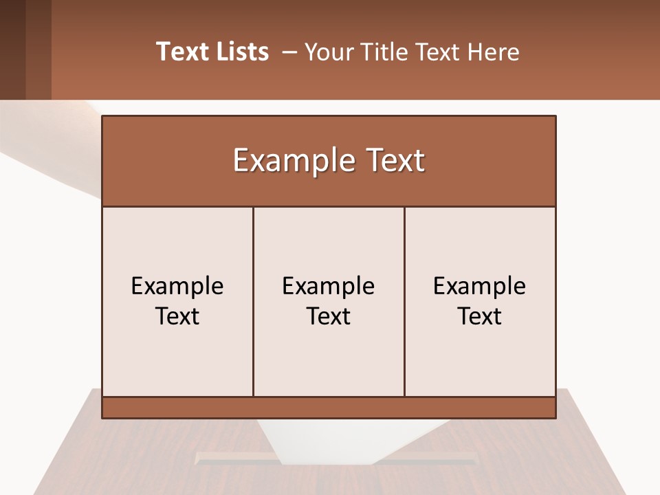 Plebiscite Box Business PowerPoint Template
