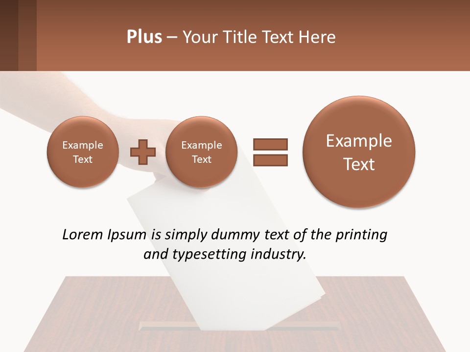 Plebiscite Box Business PowerPoint Template