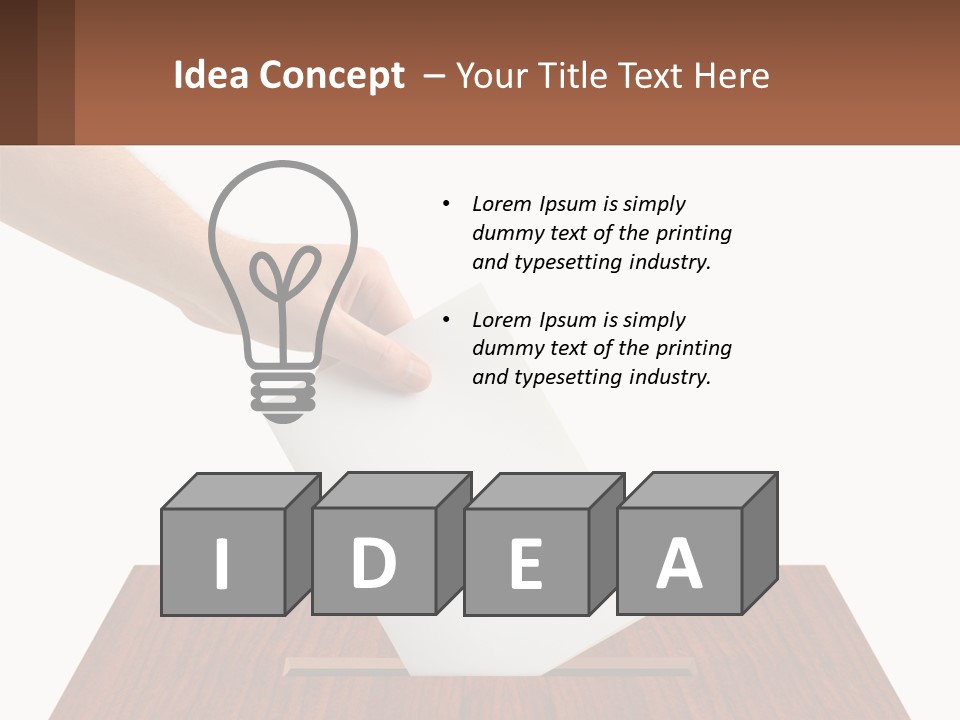 Plebiscite Box Business PowerPoint Template