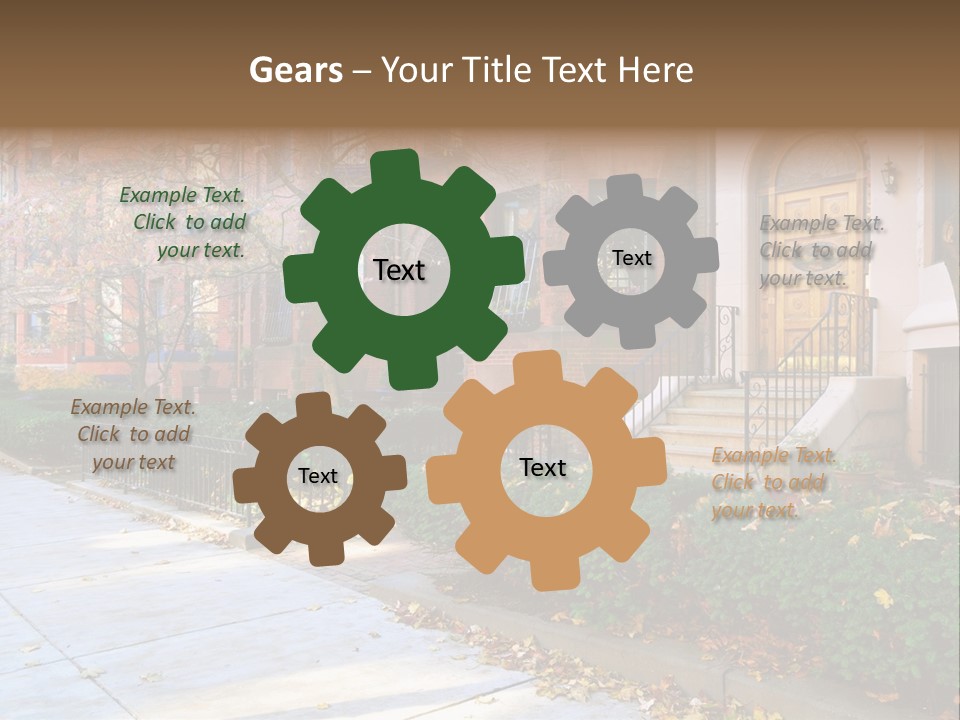 Classic Victorian Steps PowerPoint Template