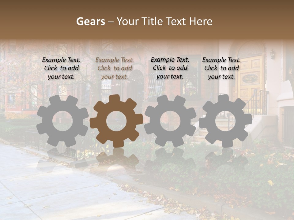 Classic Victorian Steps PowerPoint Template