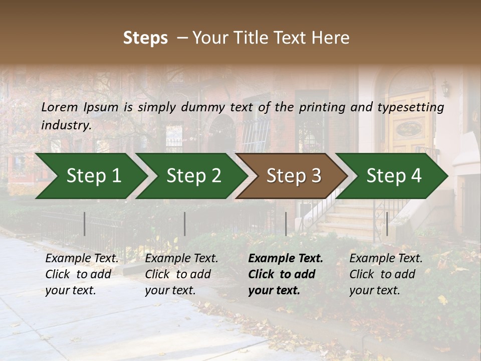 Classic Victorian Steps PowerPoint Template