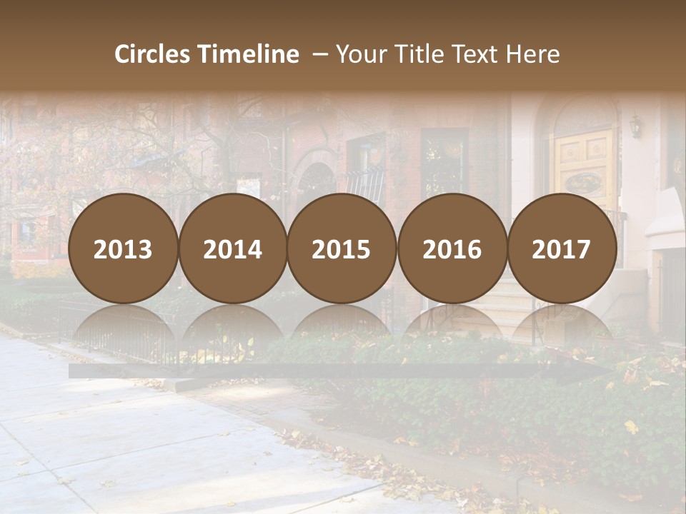 Classic Victorian Steps PowerPoint Template