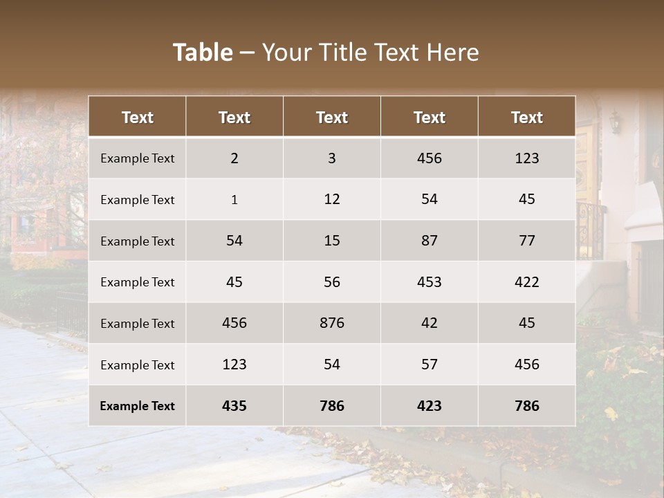 Classic Victorian Steps PowerPoint Template