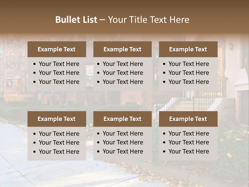 Classic Victorian Steps PowerPoint Template