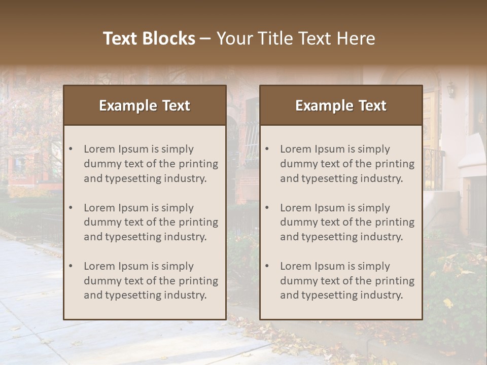 Classic Victorian Steps PowerPoint Template
