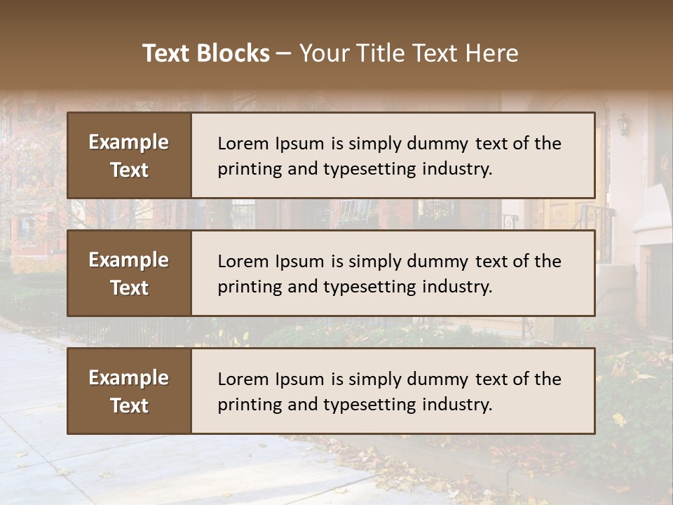 Classic Victorian Steps PowerPoint Template