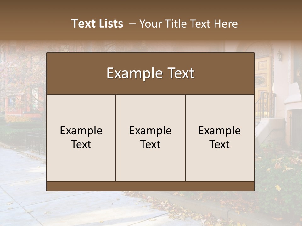 Classic Victorian Steps PowerPoint Template