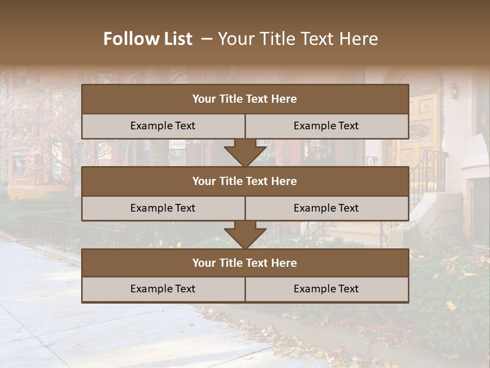 Classic Victorian Steps PowerPoint Template
