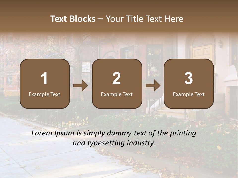 Classic Victorian Steps PowerPoint Template