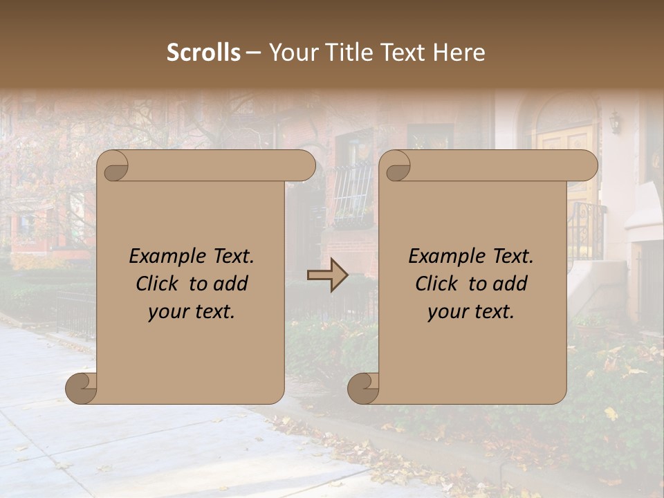 Classic Victorian Steps PowerPoint Template