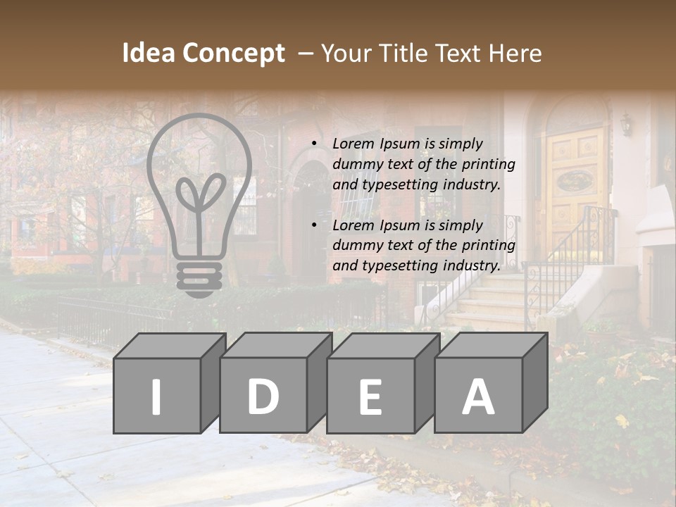 Classic Victorian Steps PowerPoint Template