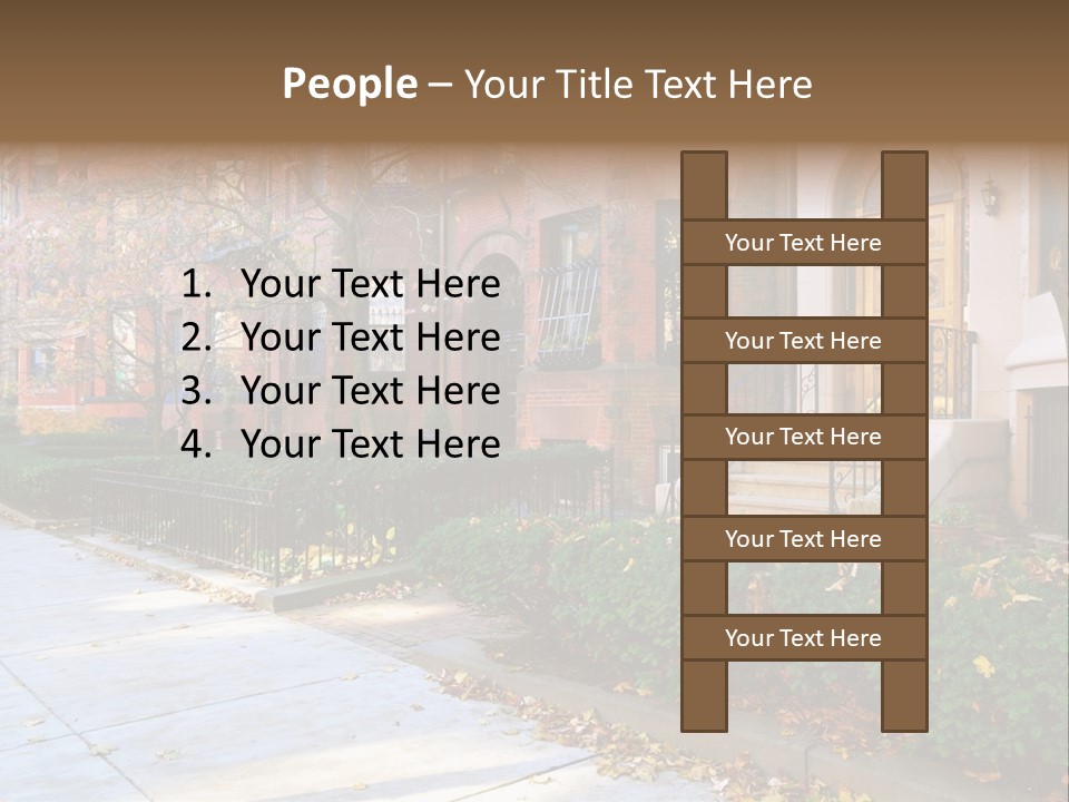 Classic Victorian Steps PowerPoint Template
