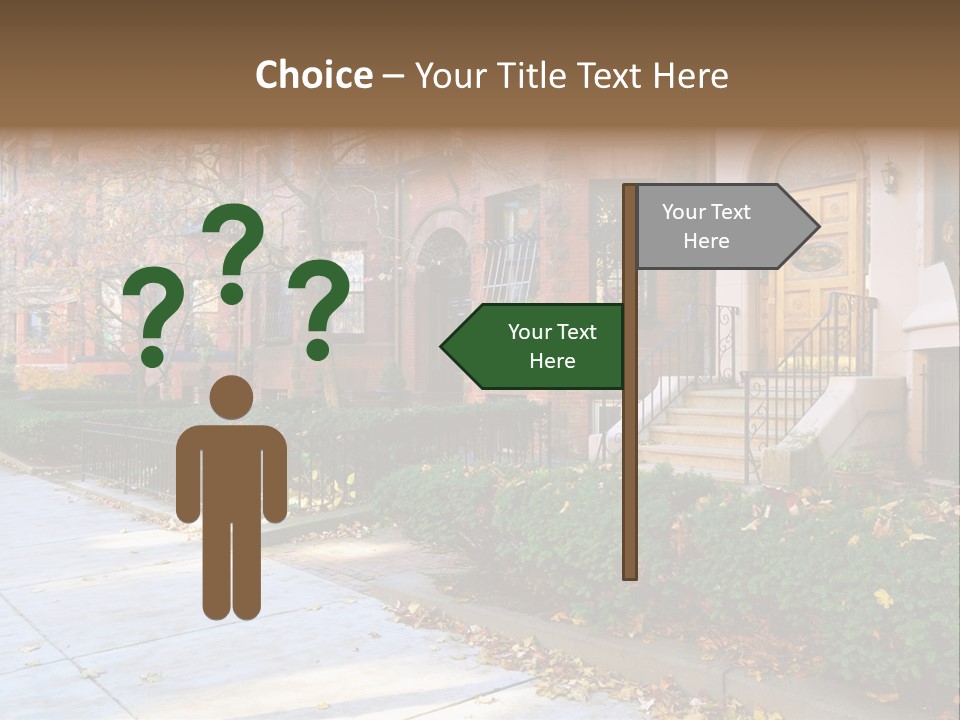 Classic Victorian Steps PowerPoint Template