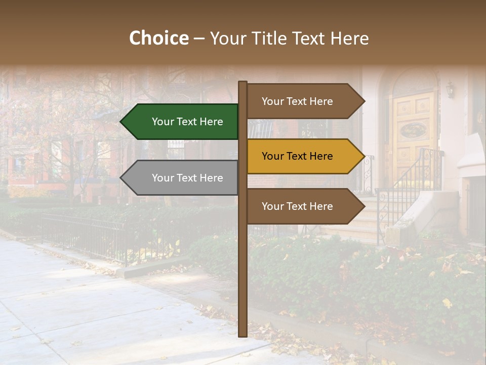 Classic Victorian Steps PowerPoint Template
