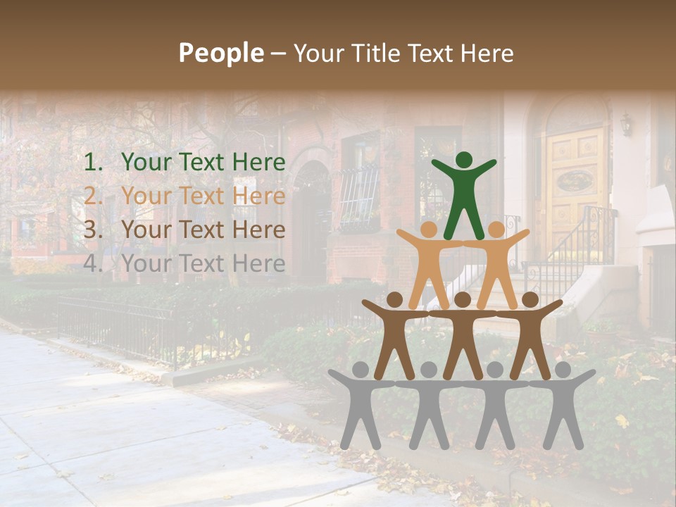 Classic Victorian Steps PowerPoint Template