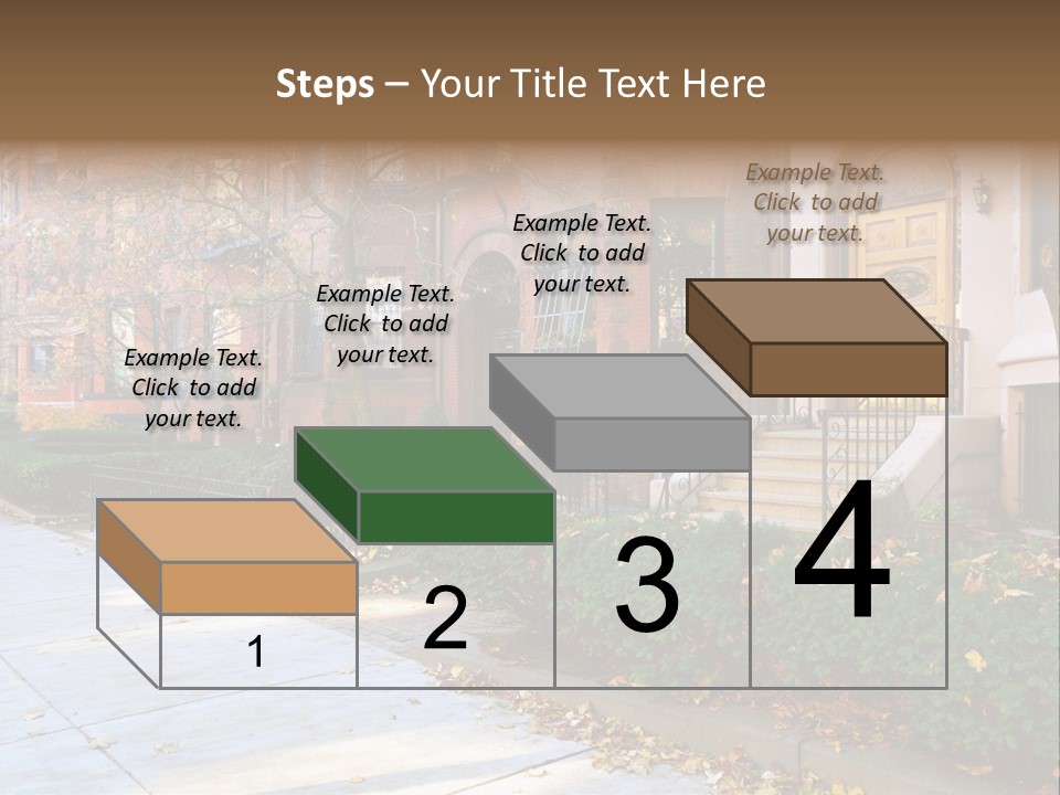Classic Victorian Steps PowerPoint Template