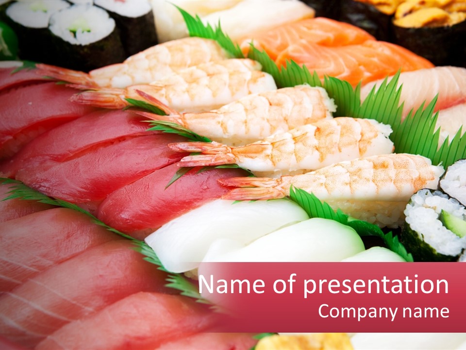 Ikura Traditional Fish PowerPoint Template