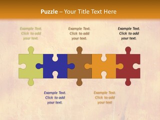 Color Grunge Decoration PowerPoint Template