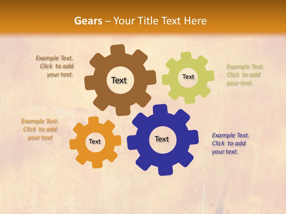 Color Grunge Decoration PowerPoint Template