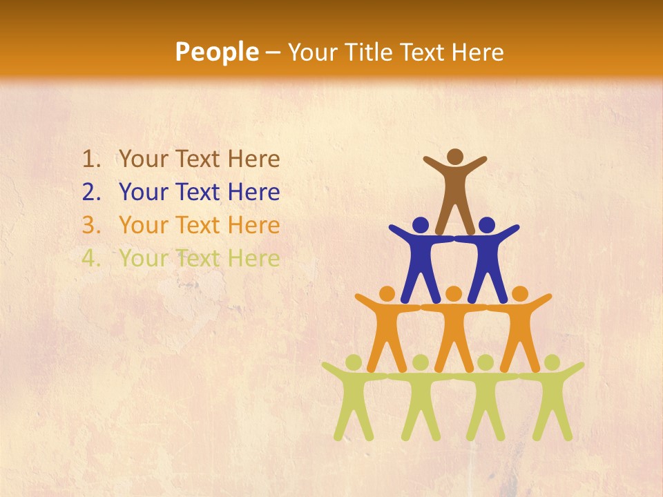 Color Grunge Decoration PowerPoint Template