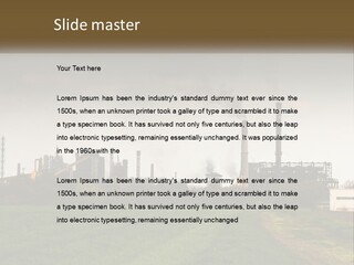 Danger Silhouette Industry PowerPoint Template