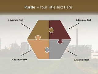 Danger Silhouette Industry PowerPoint Template