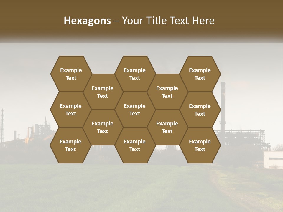Danger Silhouette Industry PowerPoint Template
