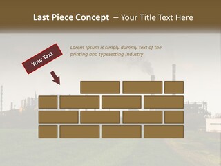 Danger Silhouette Industry PowerPoint Template