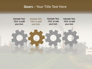 Danger Silhouette Industry PowerPoint Template