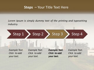 Danger Silhouette Industry PowerPoint Template