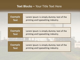 Danger Silhouette Industry PowerPoint Template
