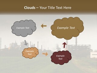 Danger Silhouette Industry PowerPoint Template