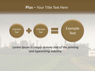 Danger Silhouette Industry PowerPoint Template