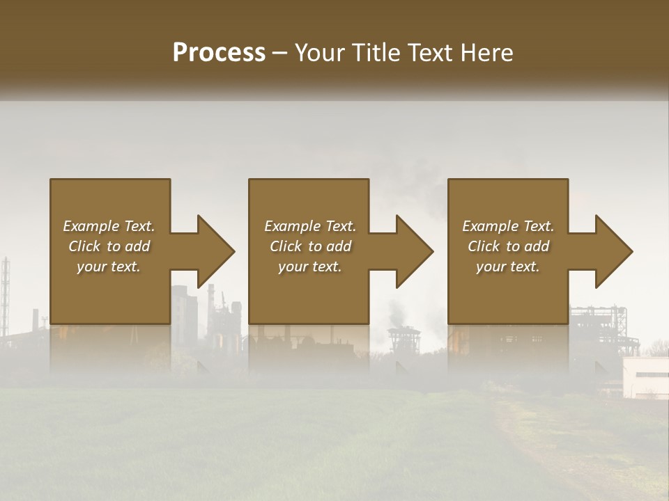 Danger Silhouette Industry PowerPoint Template