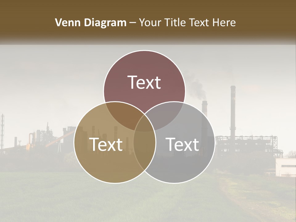 Danger Silhouette Industry PowerPoint Template