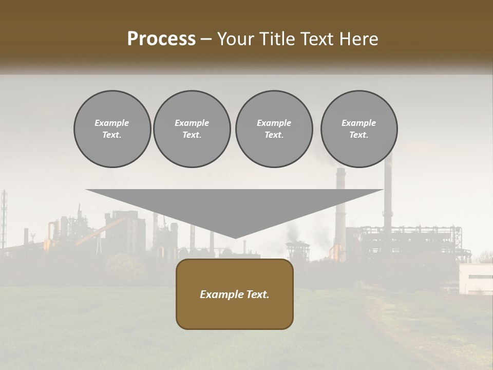 Danger Silhouette Industry PowerPoint Template