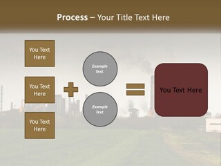 Danger Silhouette Industry PowerPoint Template