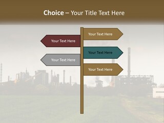 Danger Silhouette Industry PowerPoint Template