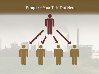 Danger Silhouette Industry PowerPoint Template