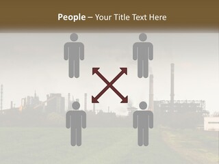 Danger Silhouette Industry PowerPoint Template
