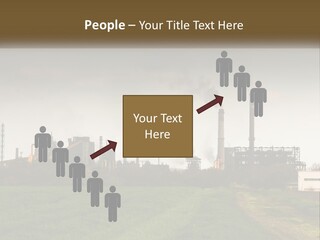 Danger Silhouette Industry PowerPoint Template